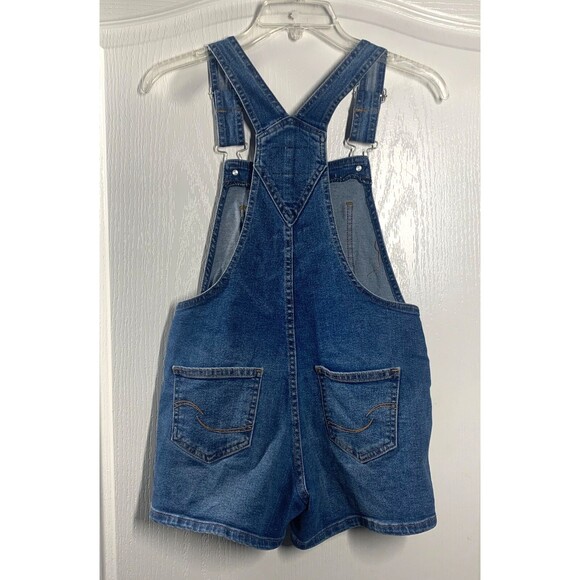 Levi Strauss Signature Gold Girl's Size M Shortall Blue Jean Denim - Picture 5 of 10
